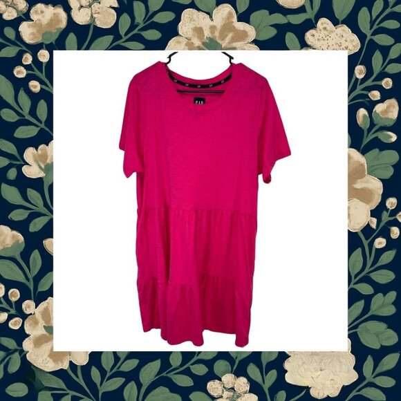 Grief & Goodwill Dresses & Skirts - Gap Fuscia Tiered Dress